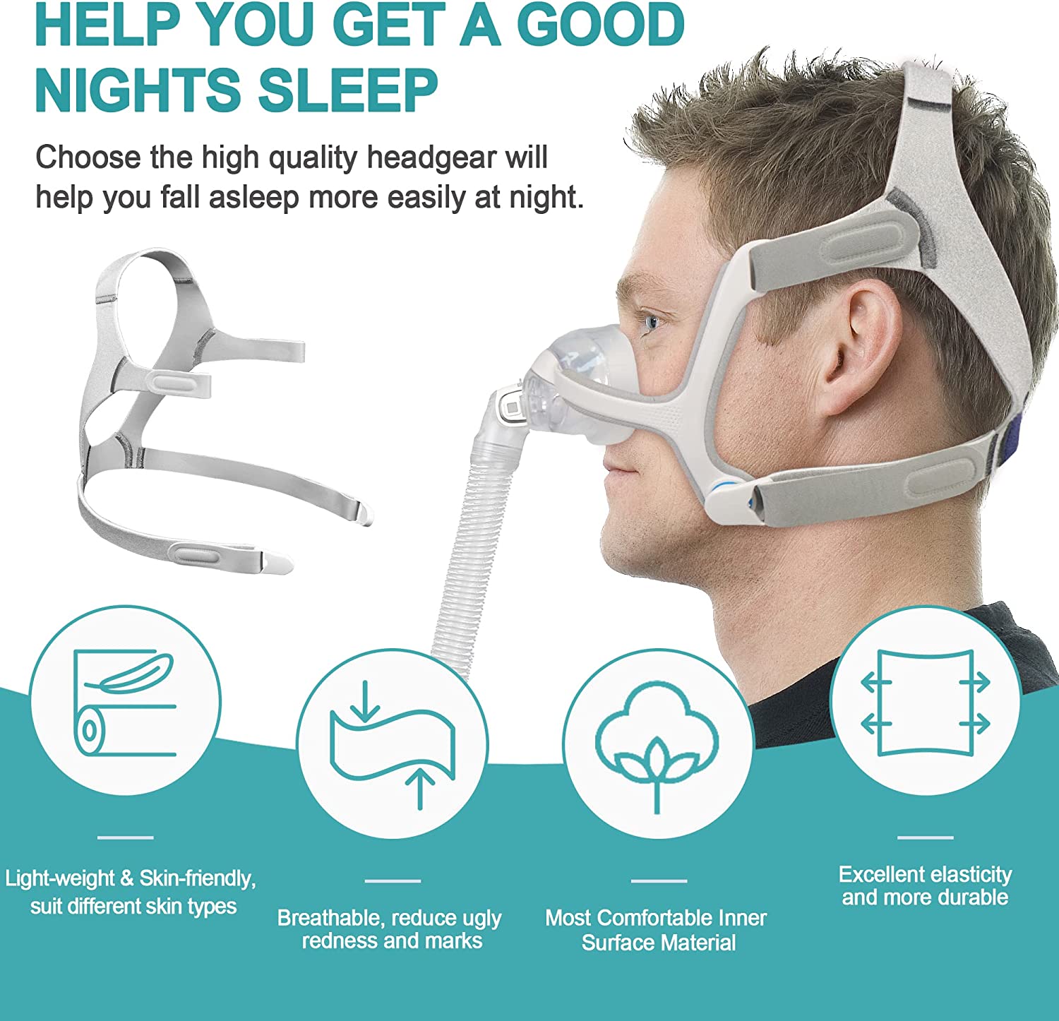 Cpap Headgear For Resmed Airfit N20 Forcpap For Better Sleep Your Reliable Cpap Supplier 2071